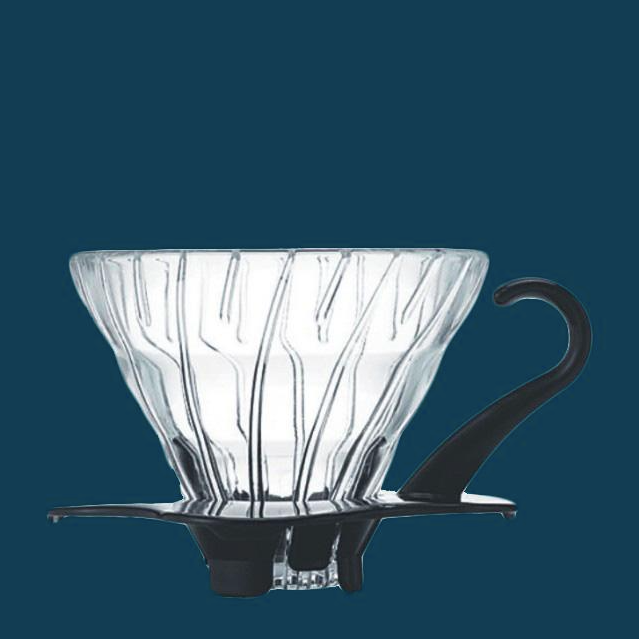 Handfilter aus Glas – Hario V60