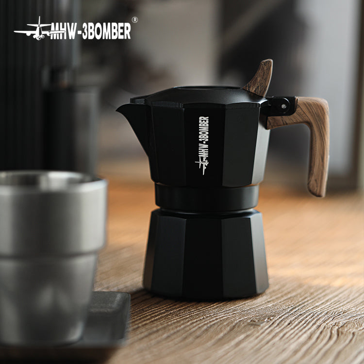 MHW-3BOMBER Double Valve Moka Pot Espressokocher 100 ml