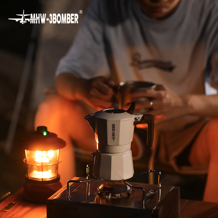 MHW-3BOMBER Double Valve Moka Pot Espressokocher 100 ml