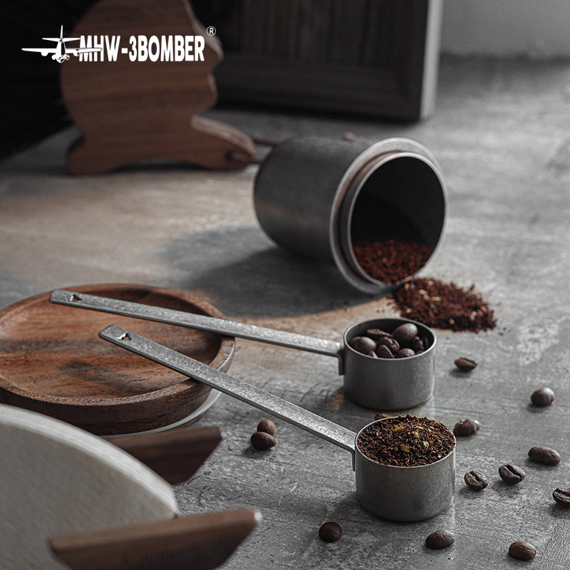 MHW-3BOMBER Long Measuring Spoon Kaffeedosierlöffel aus Edelstahl